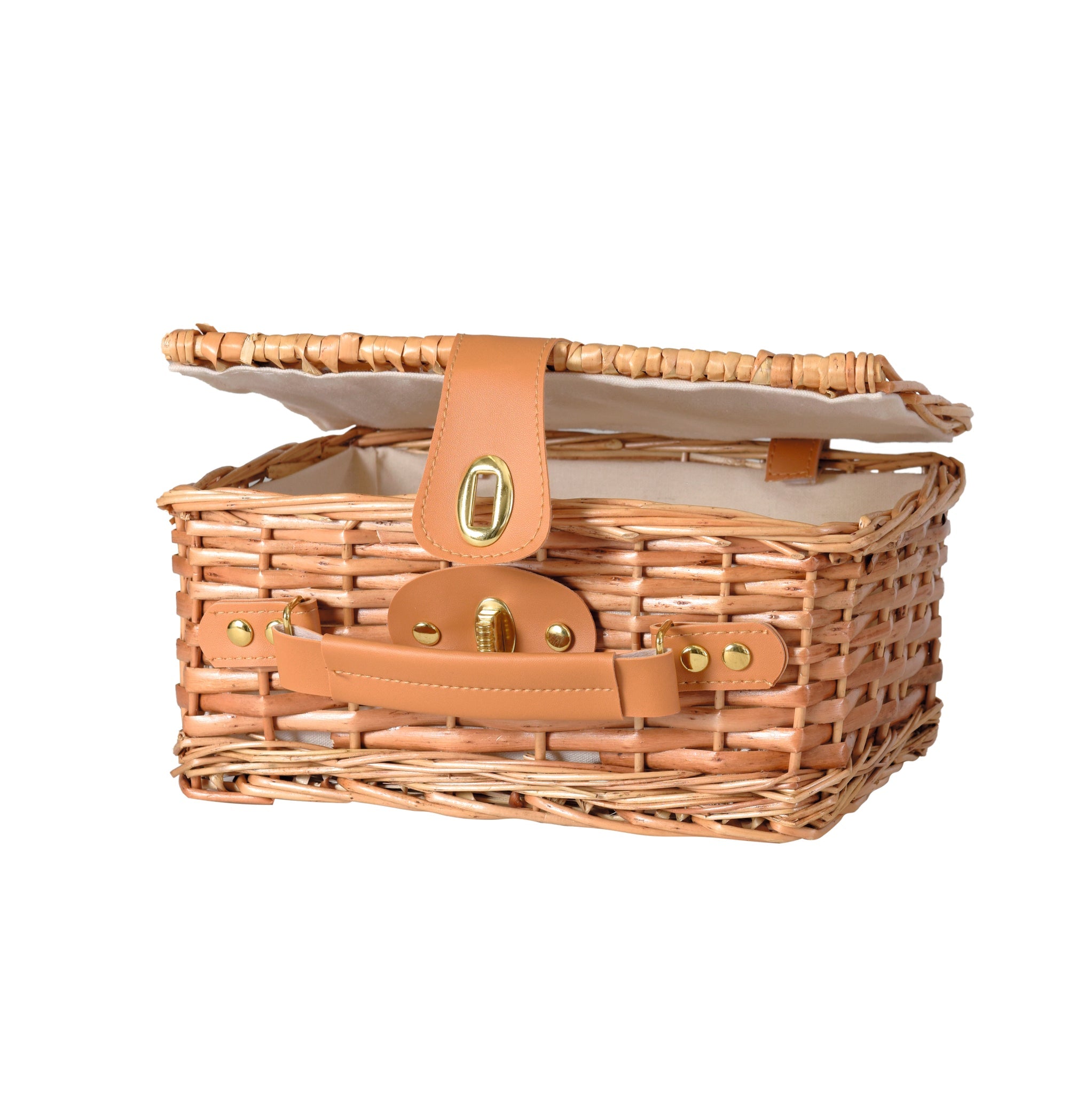 Les Petits Toy Wicker Case With Cotton Fabric