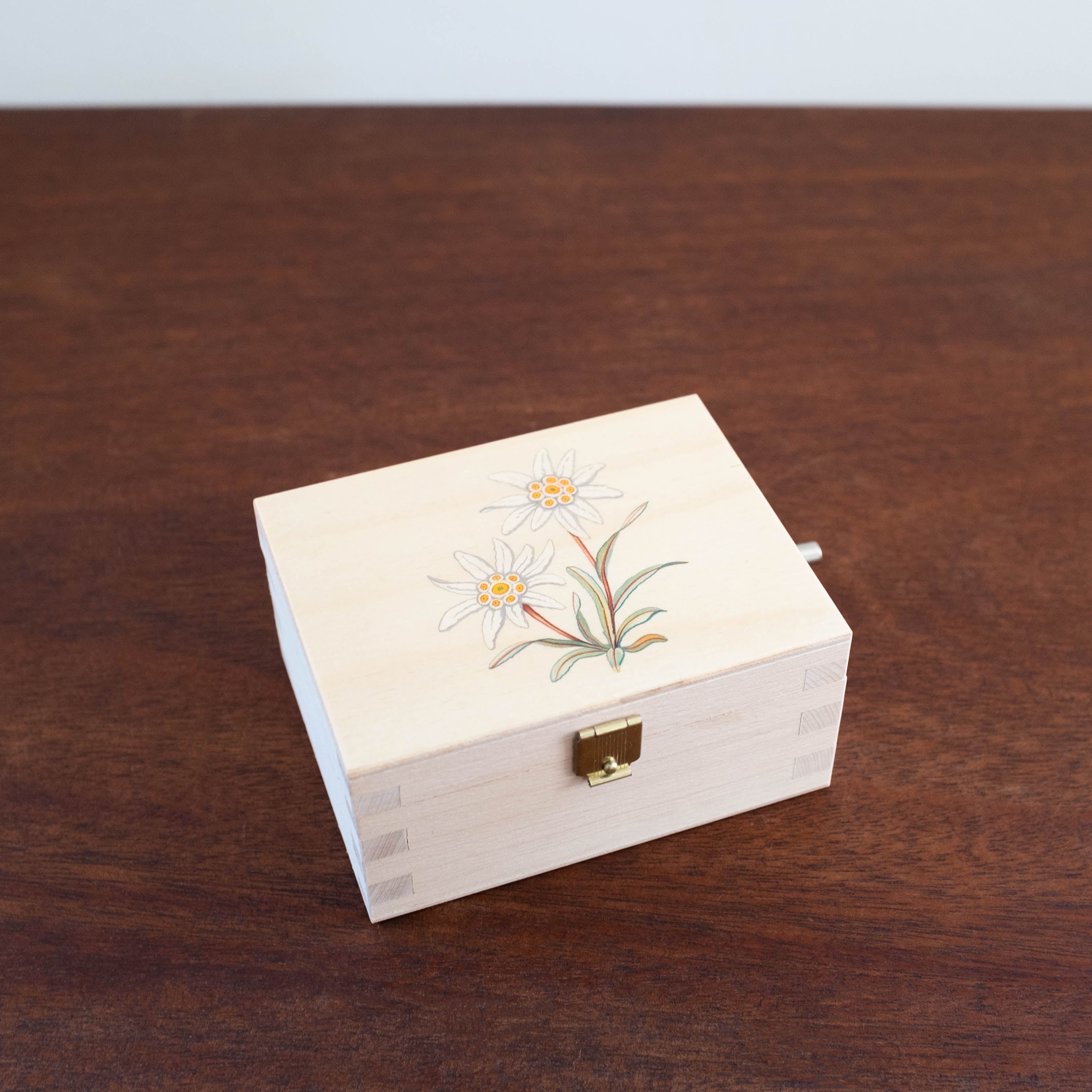 Wooden Floral Box-White