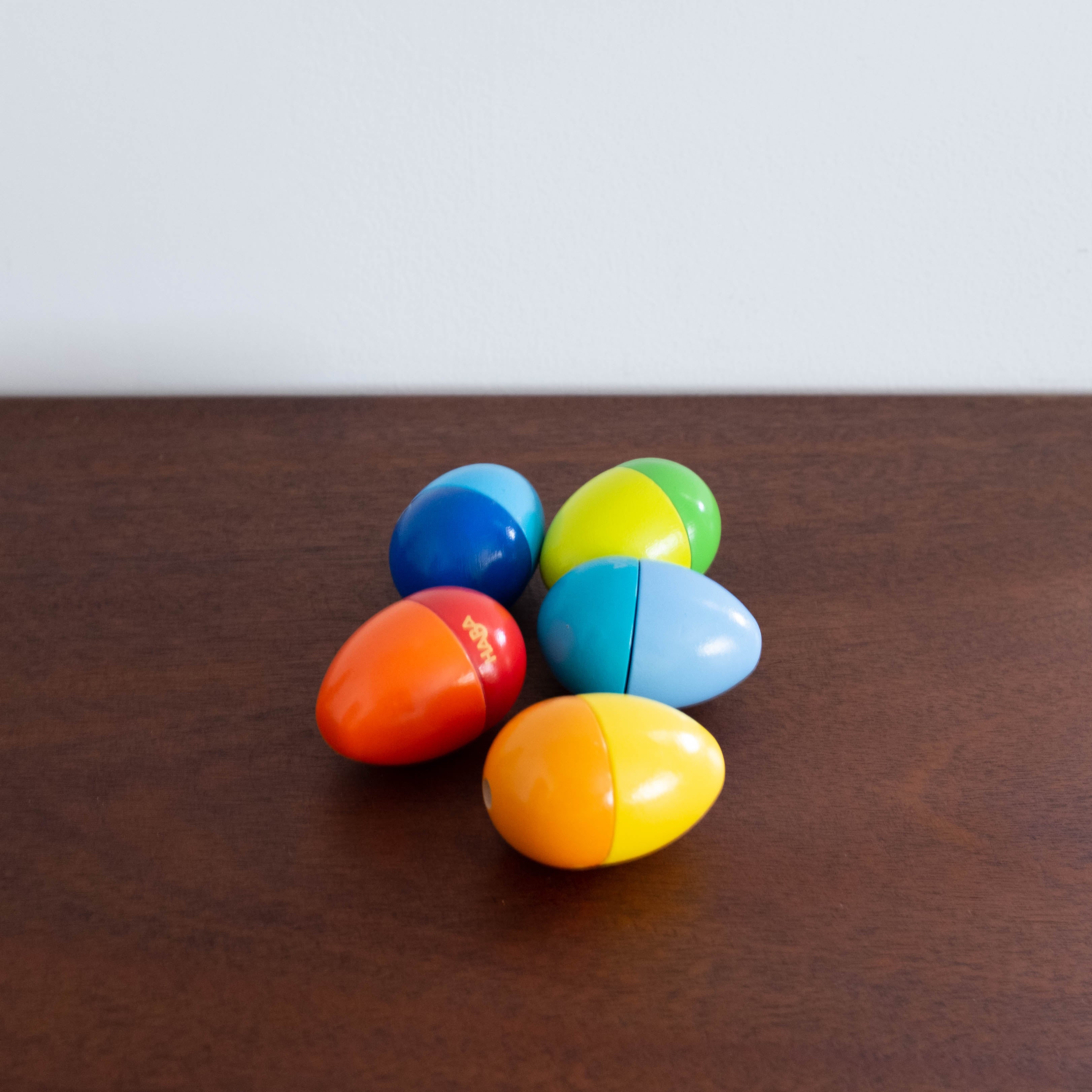 Wooden Colorful Egg Shakers