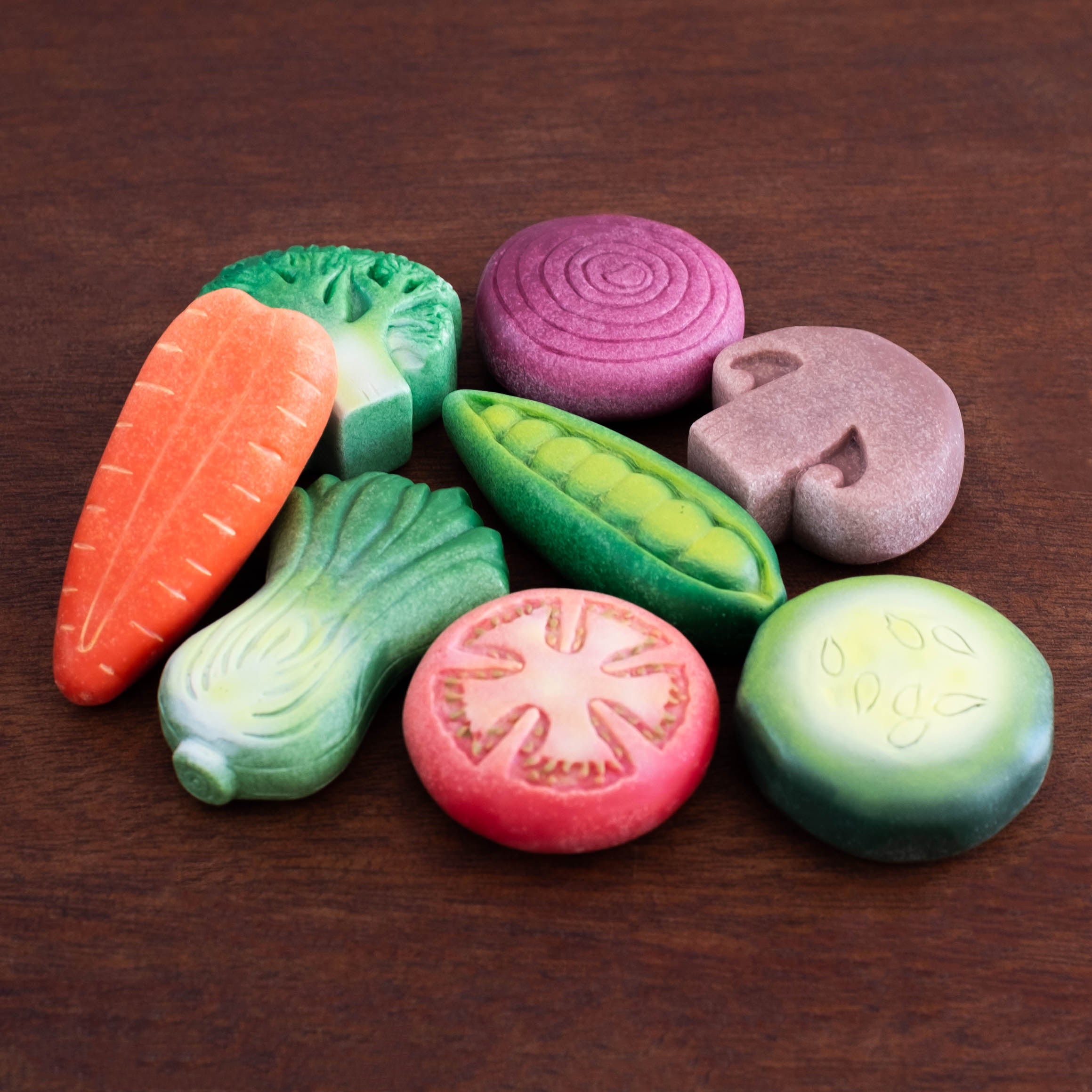 NEW Sensory Stone Toy- Vegetable Set