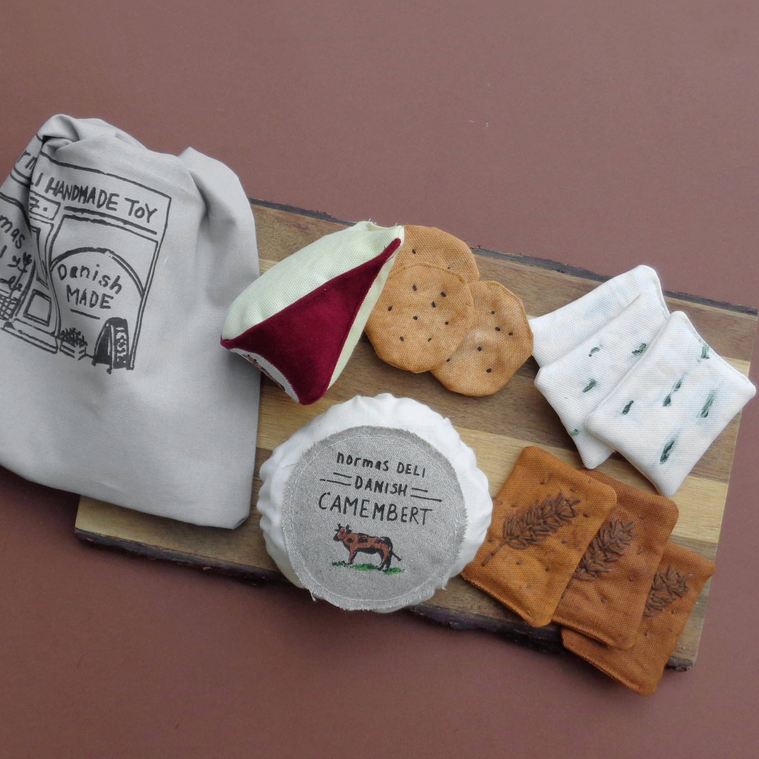 NEW Cheese and Crackers Soft Toy Set