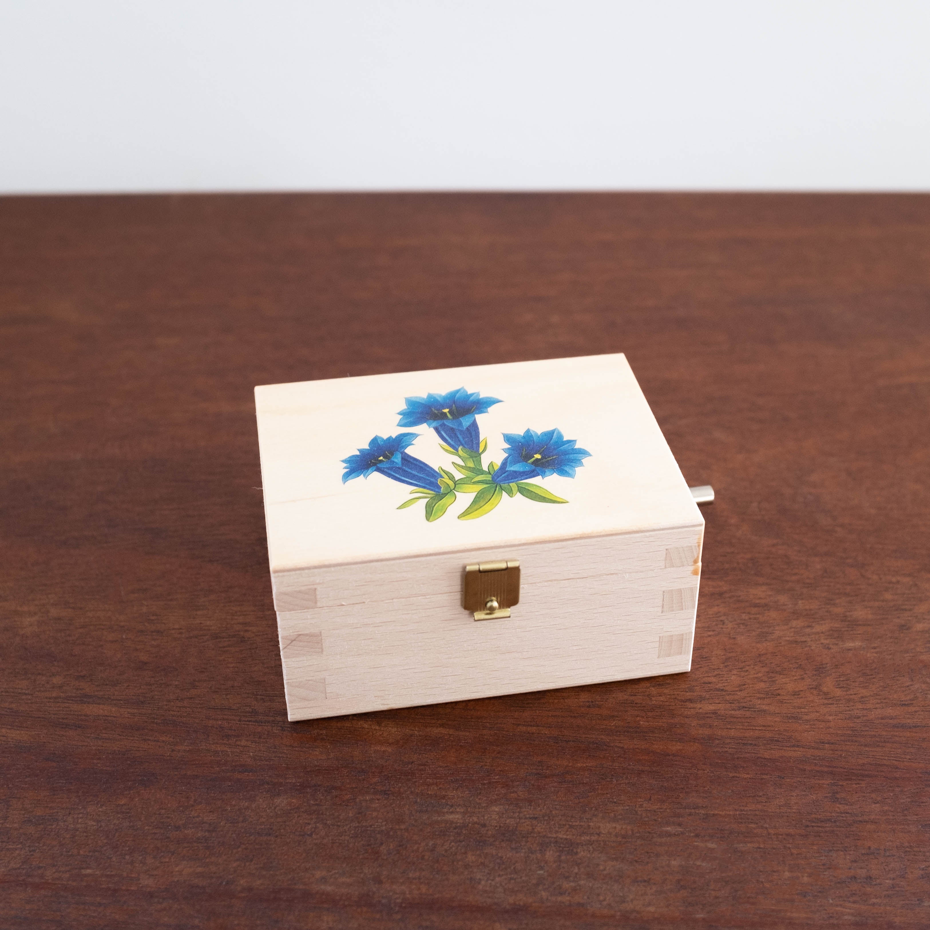 Wooden Floral Box- Blue