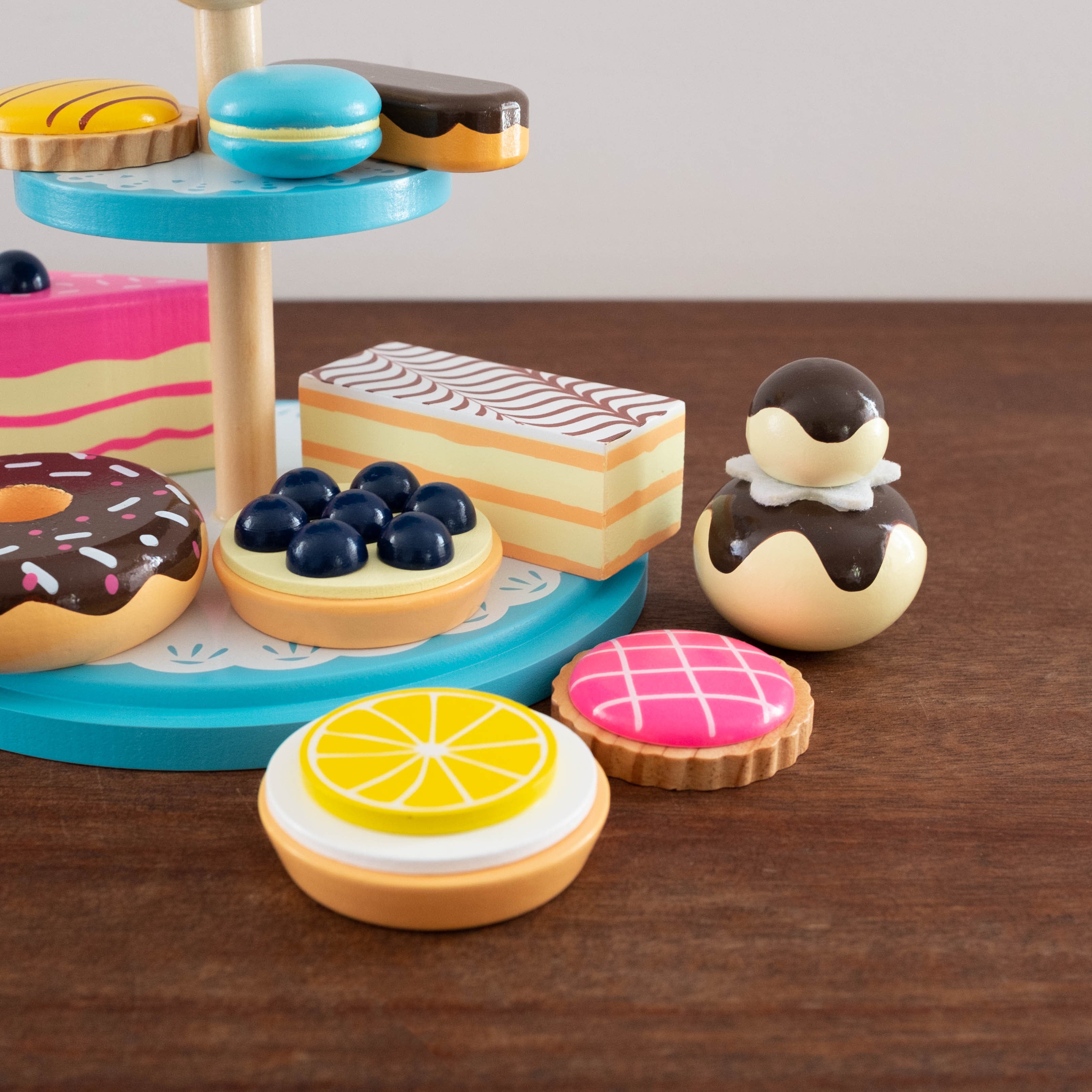 French Wooden Pastry Tower Set