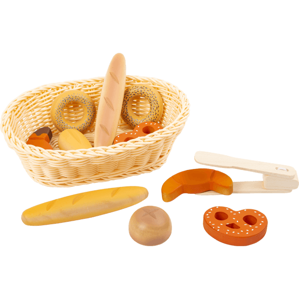 Wooden Bread Play Set with Basket